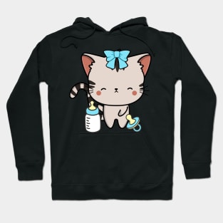 Cute Tabby Cat is a baby Hoodie